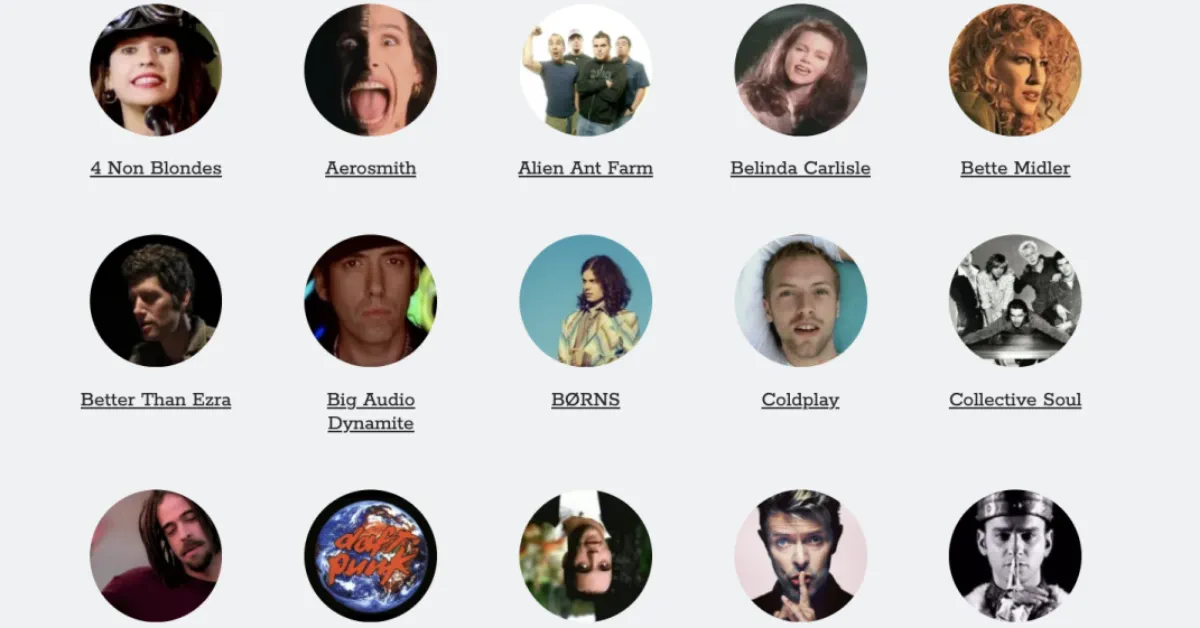 Artists Featured