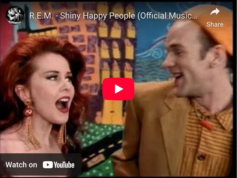 Shiny Happy People video screenshot
