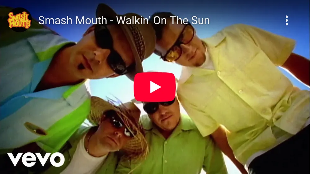 Walkin’ On The Sun video screenshot